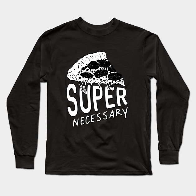 SUPER NECESSARY AND PIZZA (Masvidal) v2 Long Sleeve T-Shirt by Teeworthy Designs